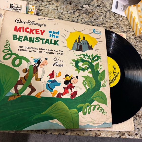 Disneyland Records Media Disneys Mickey And The Beanstalk Vinyl